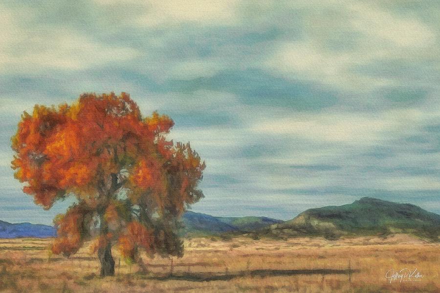 Singularly Autumn Painting by Jeffrey Kolker
