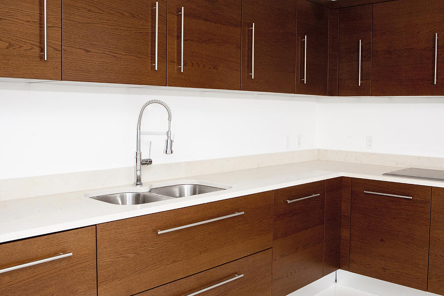 Sink and cabinets in modern kitchen Photograph by Camilo Morales