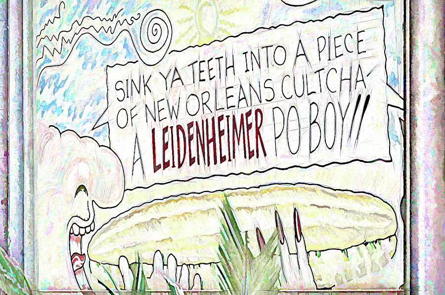 New Orleans Photograph - Sink Ya Teeth Sign New Orleans by Debra Martz