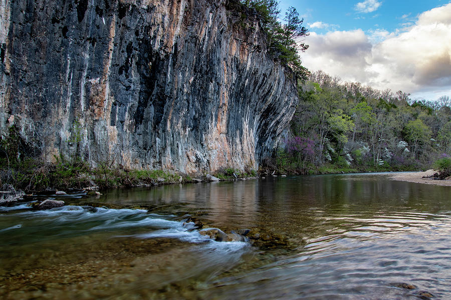 Sinking Creek and Echo Bluff in Spring Photograph by Harold Rau