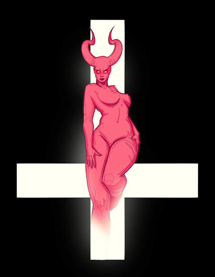 Hell Drawing - Sinner II by Ludwig Van Bacon