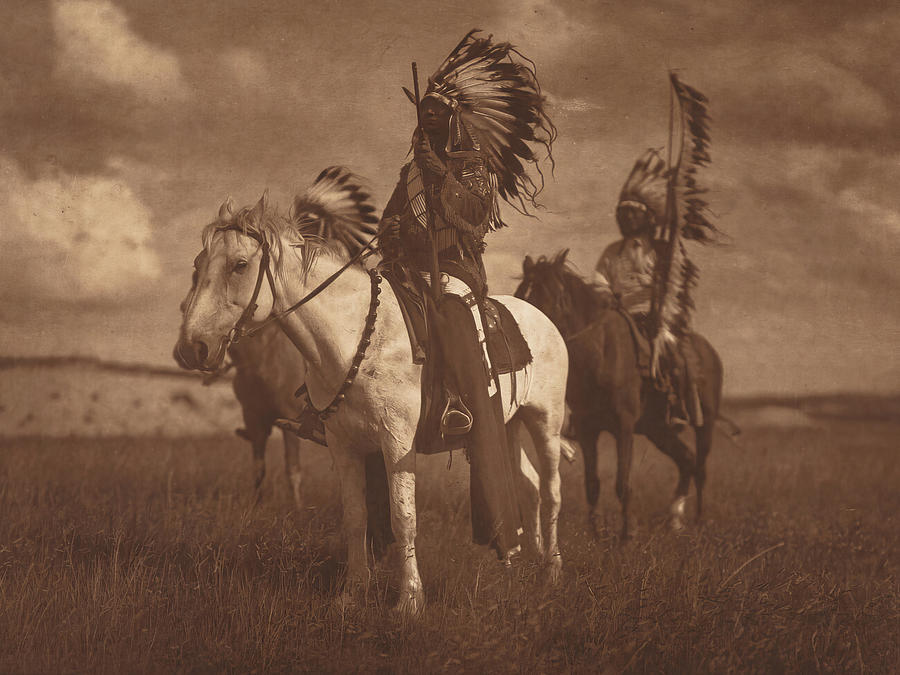 Sioux Chiefs 1907 Photograph by Edward S Curtis Sioux Chiefs 1907 Photograph by Edward S Curtis