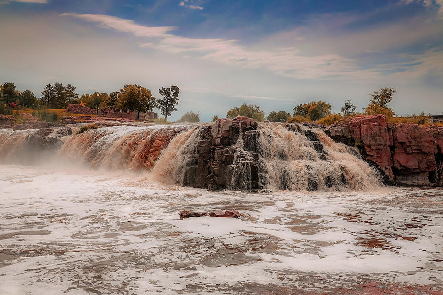 Waterfall Photograph - Sioux Falls by Brian Venghous
