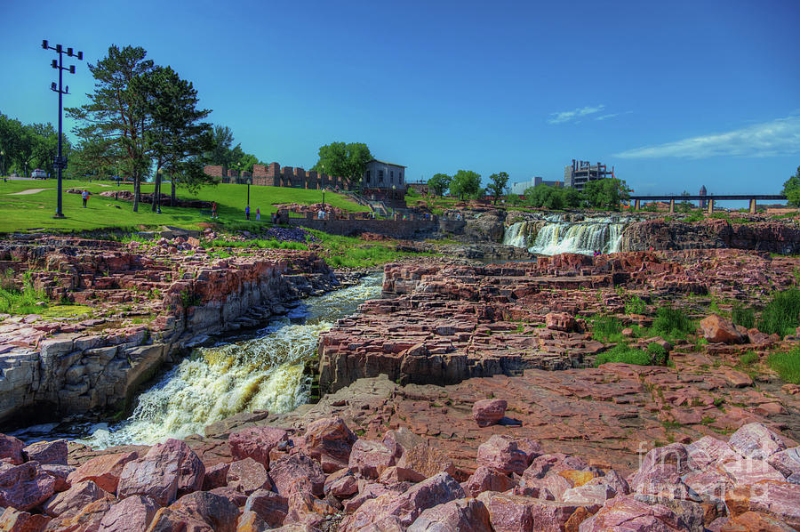 Landscape Photograph - Sioux Falls From the West Bank by Larry Braun Landscape Photograph - Sioux Falls From the West Bank by Larry Braun