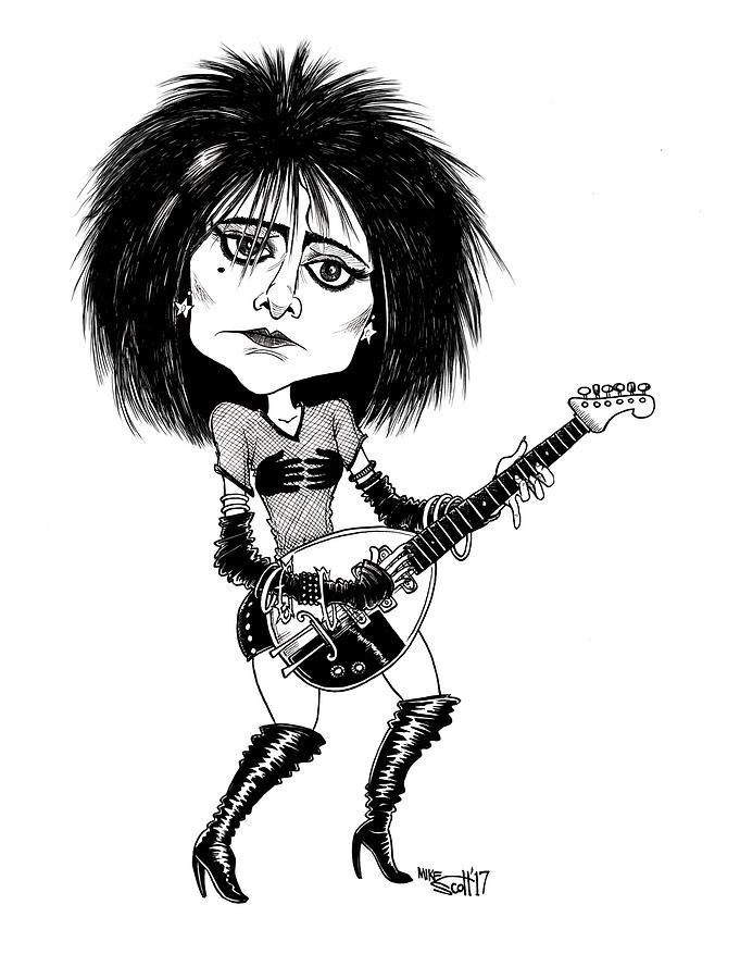 Siouxsie Sioux Drawing by Mike Scott