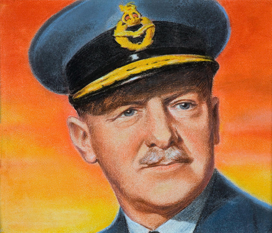 Sir Arthur Harris - William Timym 1943 Drawing by War Is Hell Store