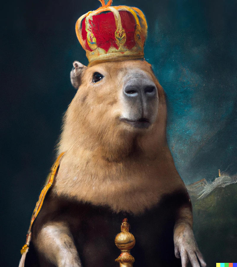Sir Capybara III Digital Art by Anthony Sodaro - Fine Art America