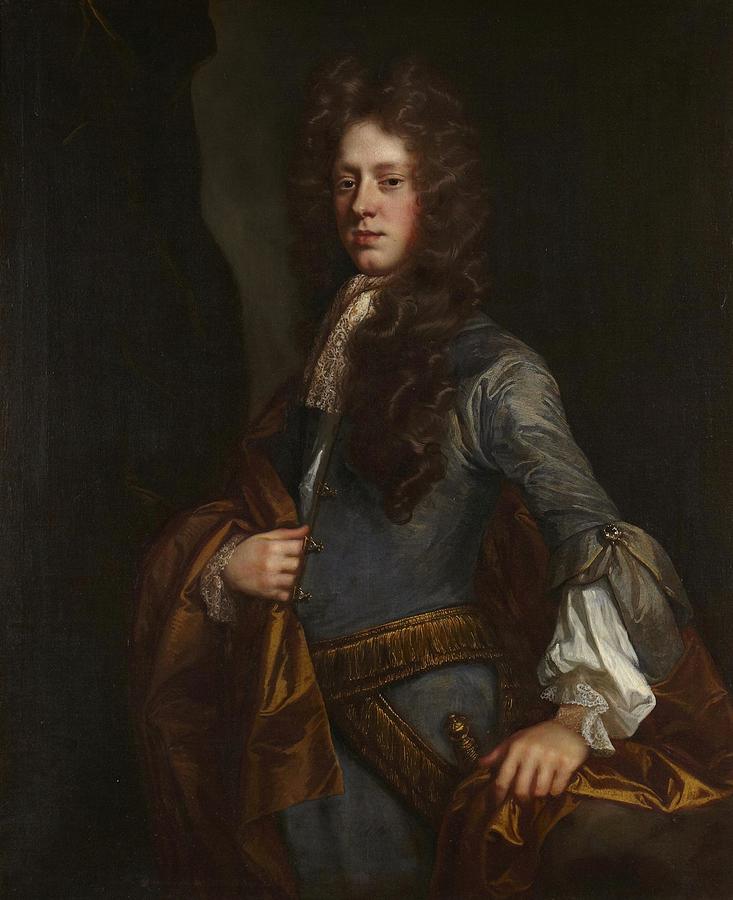 Sir Charles Barrington Bart Drawing by Sir Godfrey Kneller English ...