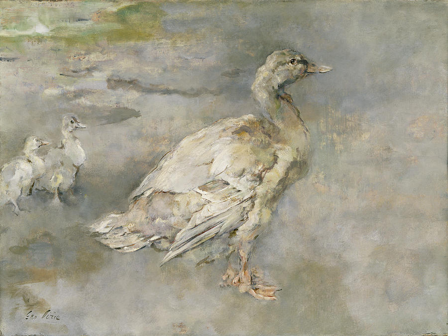 Sir George Pirie - Mother Duck Painting by Sir George Pirie - Fine Art ...