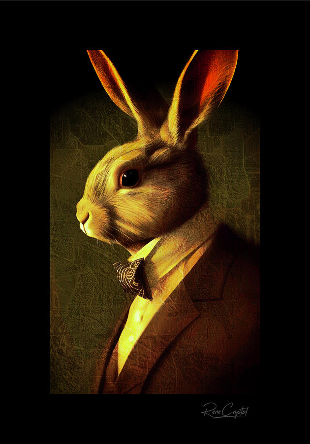 Sir Hare Digital Art by Rene Crystal - Pixels