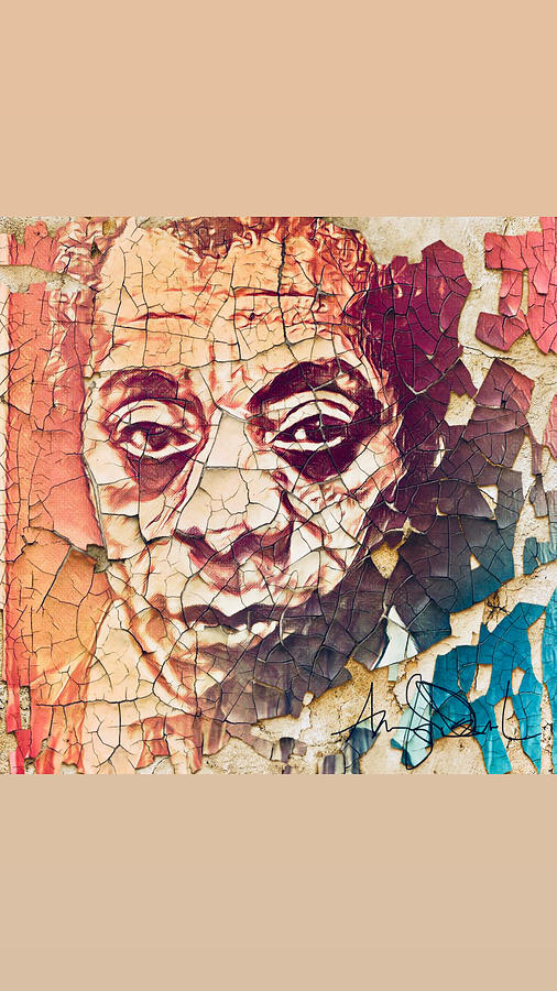 Sir James Baldwin  Mixed Media by Angie ONeal