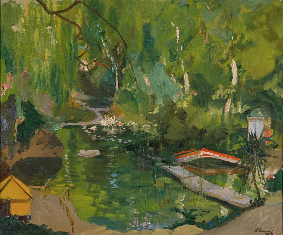 Sir John Lavery RA RHA RSA 1856 1941 JAPANESE GARDEN Painting by ...