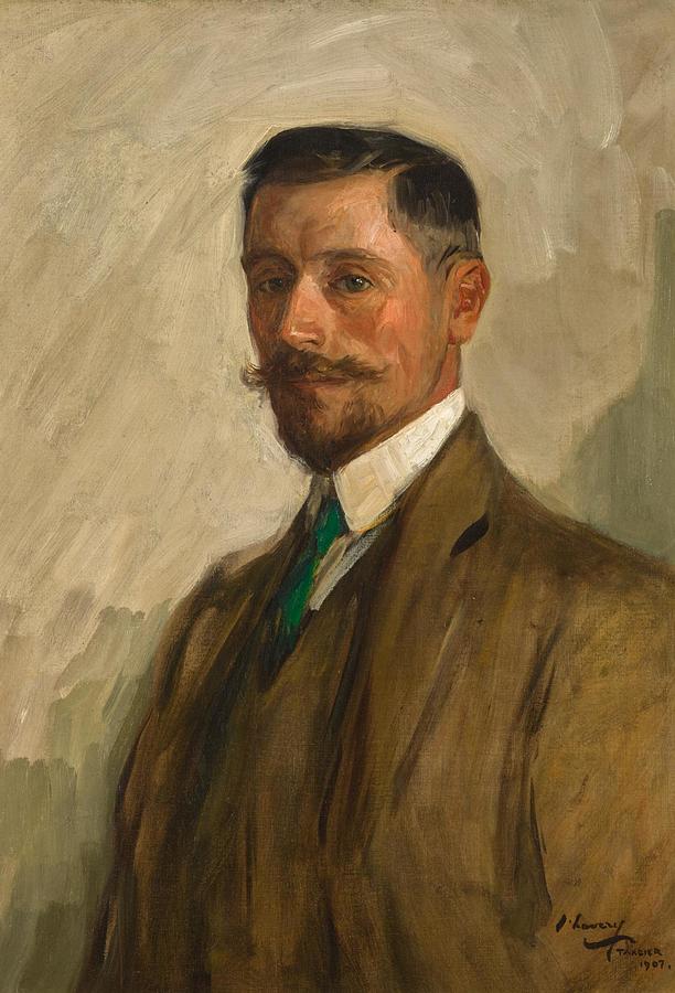 Sir John Lavery Ra Rha Rsa 1856 1941 Portrait Of Walter Burton Harris ...