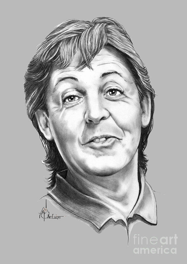 Sir Paul McCartney Drawing by Murphy Elliott Fine Art America