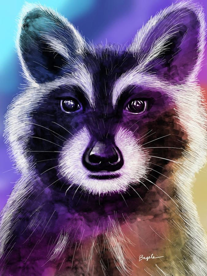 Trash Panda Fine Art Print Poster Home Decor Wall Art Digital 