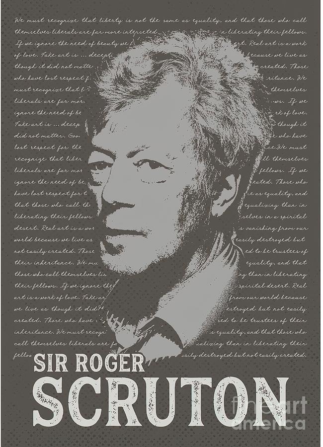 Sir Roger Scruton Painting by Jeremy Bethany - Fine Art America