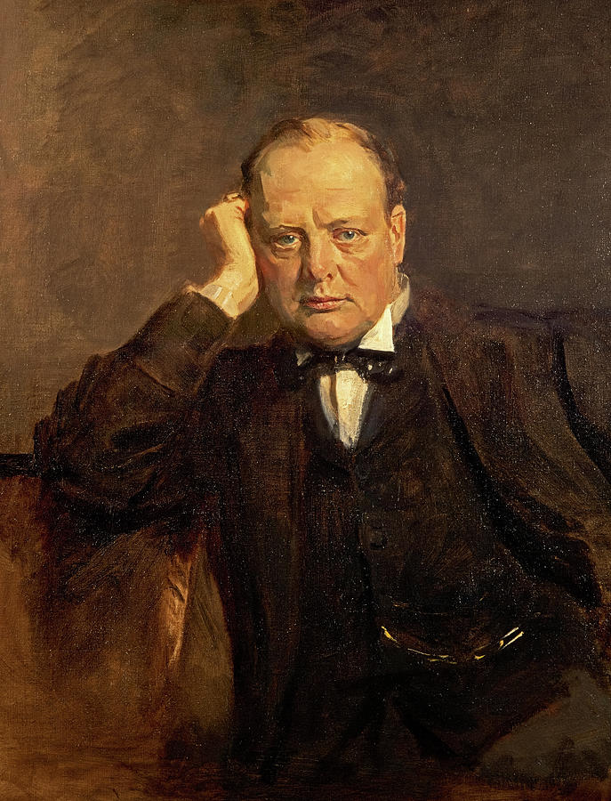Winston Churchill Painting - Sir Winston Churchill by James Guthrie