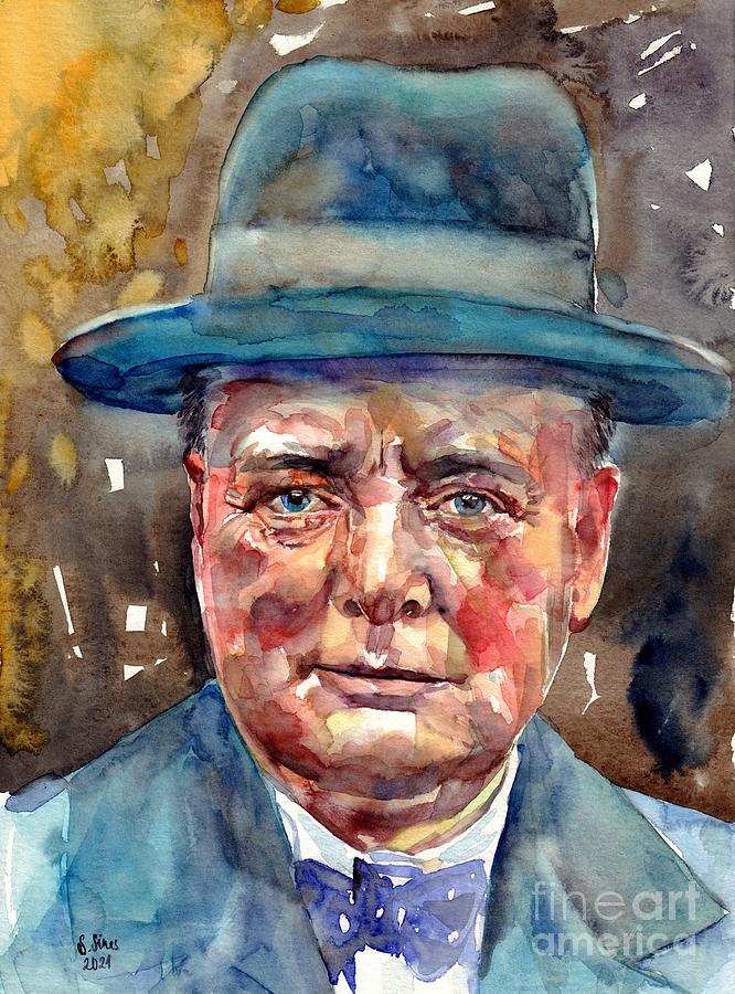 Winston Churchill Painting - Sir Winston Churchill by Suzann Sines