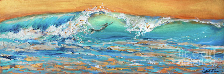 Siren Surfing Painting by Linda Olsen