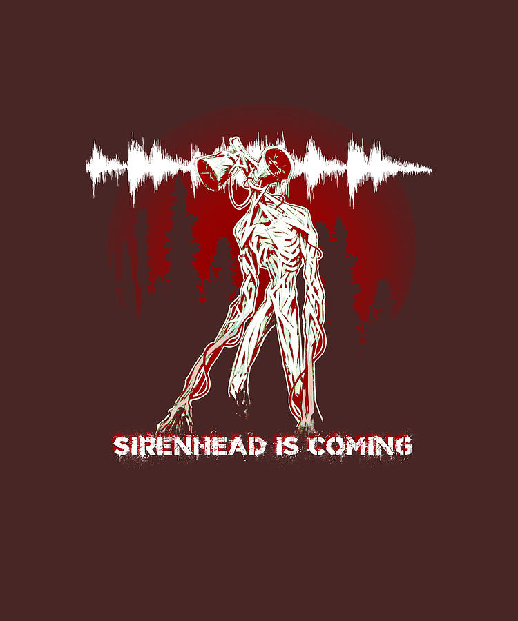 Sirenhead Creepy Creature Siren Head Creepypasta Painting by Hughes ...