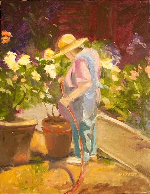 Sister Donna Painting by Margaret Elliott