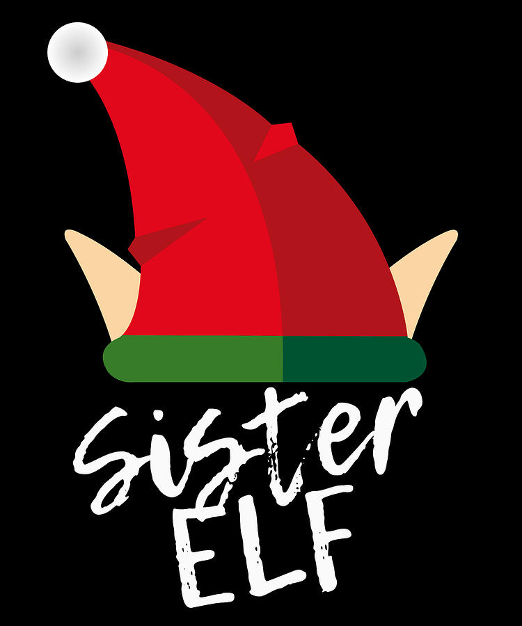 Sister Elf Christmas Costume Digital Art by Flippin Sweet Gear