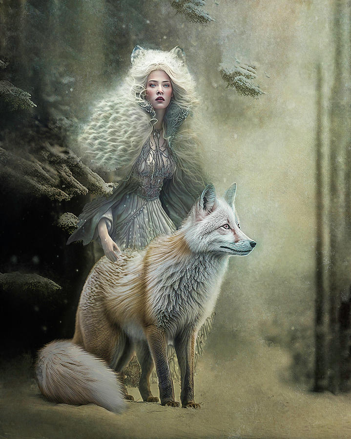 Sister fox Digital Art by Eva Bartos - Fine Art America