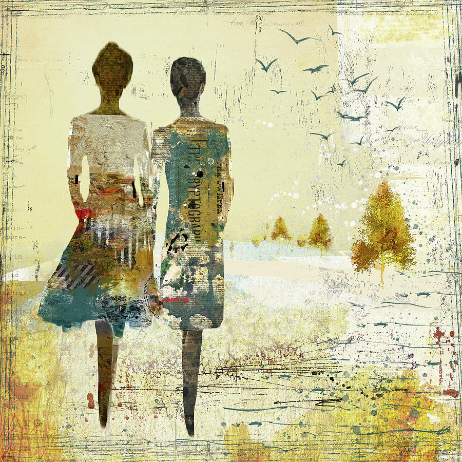 Sisters Digital Art by Barbara Mierau-Klein