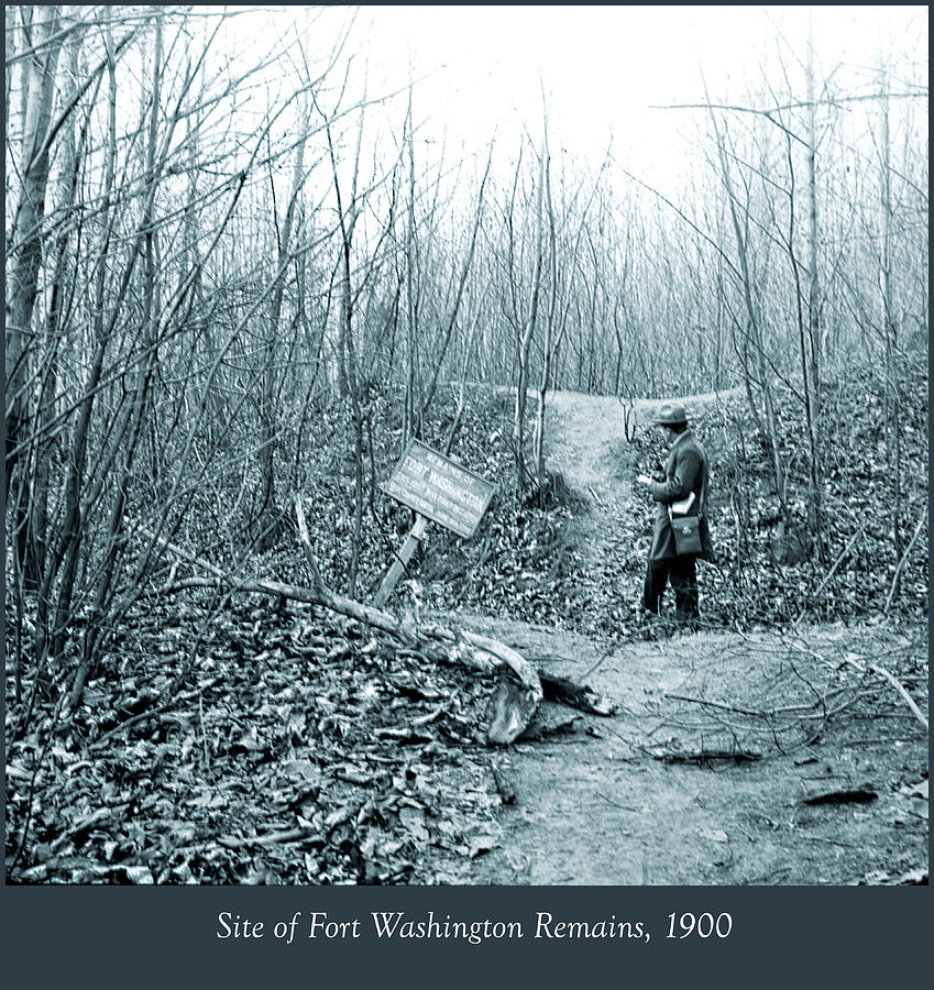 Site of Fort Washington Remains, 1900, Vintage Photograph Photograph by A Macarthur Gurmankin