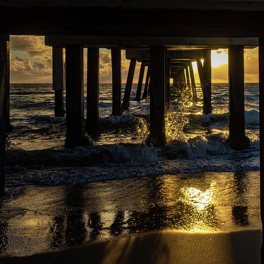 Sittin under the pier waitin for the tide to come in.... Photograph by David Choate