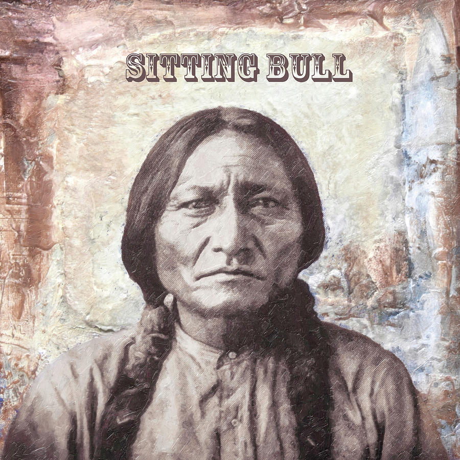 Sign Photograph - Sitting Bull by Donna Kennedy