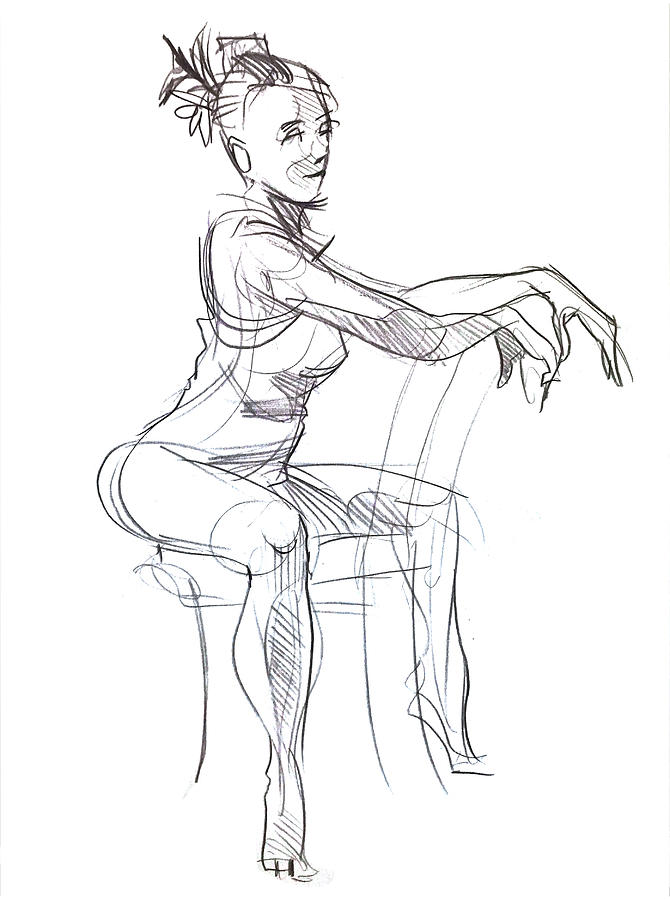 girl sitting down drawing