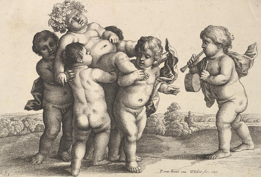 Six Boys Relief by Wenceslaus Hollar