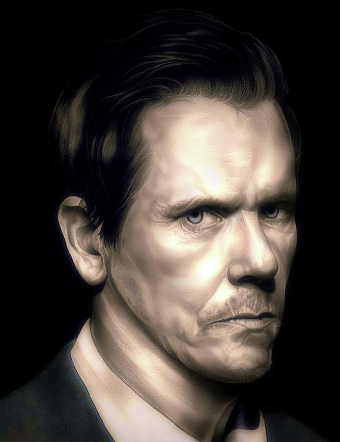 Six Degrees of Kevin Bacon Drawing by Fred Larucci