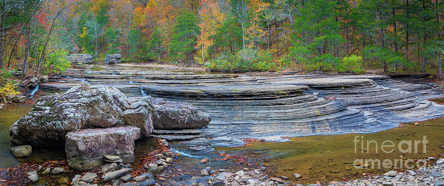 Six Finger Falls Panorama Photograph by Inge Johnsson