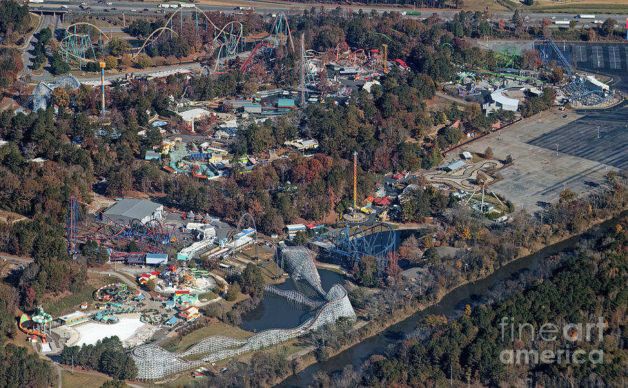 Six Flags Over Aerial View Photograph by David Oppenheimer