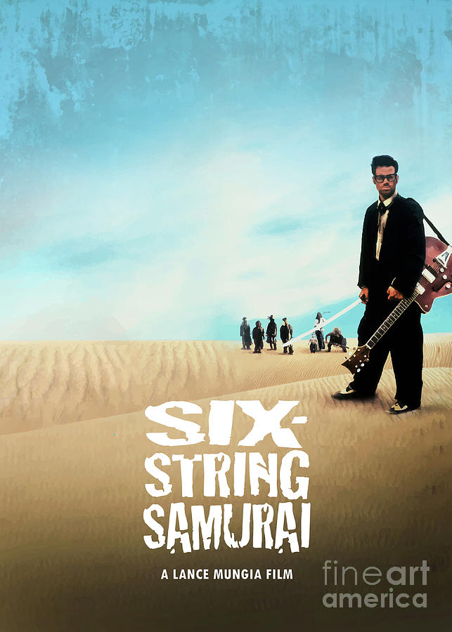 Movie Poster Digital Art - Six String Samurai by Bo Kev