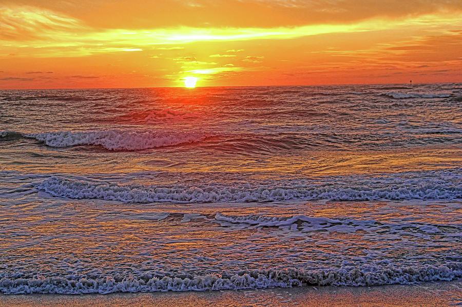 Sizzle - Sunset On The Gulf of Mexico by H H Photography of Florida Photograph by HH Photography of Florida