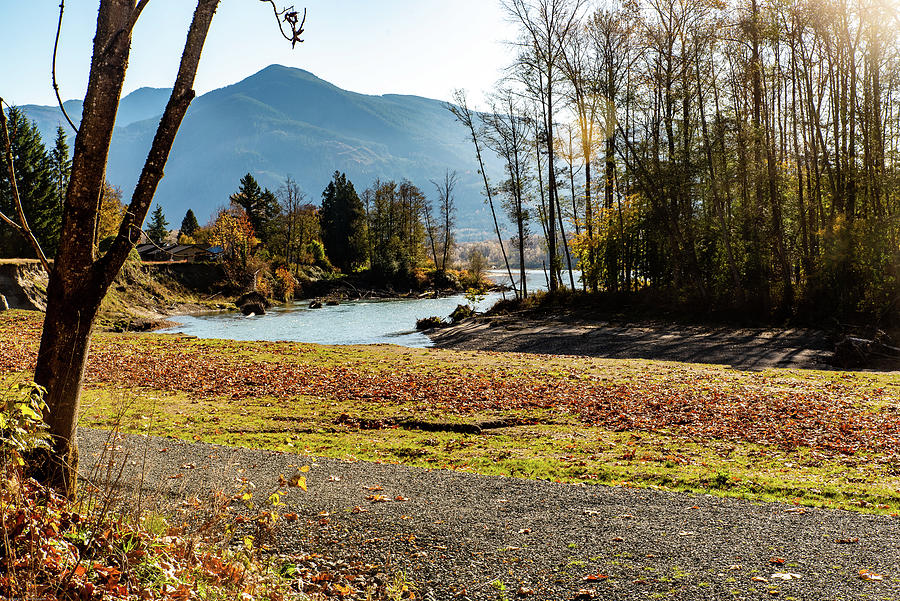 Skagit River Bend and Cascade Trail Photograph by Tom Cochran