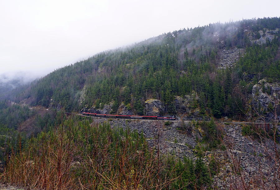 Train Photograph - Skagway Railway by Laurie Perry