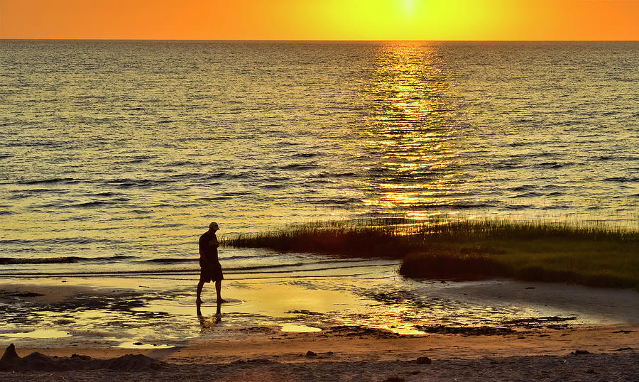 Sunset Photograph - Skaket Beach Sunset by Allen Beatty