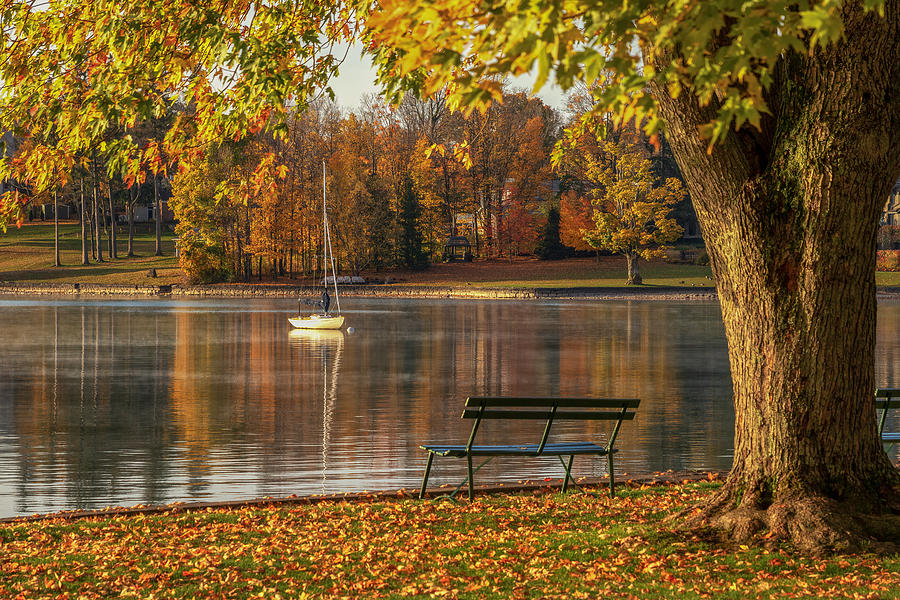 Skaneateles in the Fall Photograph by Rod Best