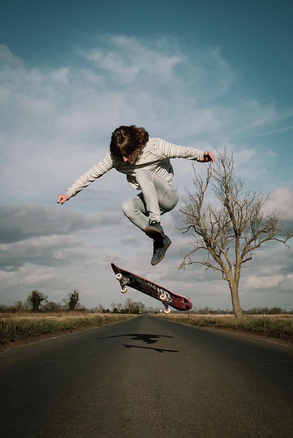 Skateboard Kickflip Photograph By Ali Dover | Fine Art America