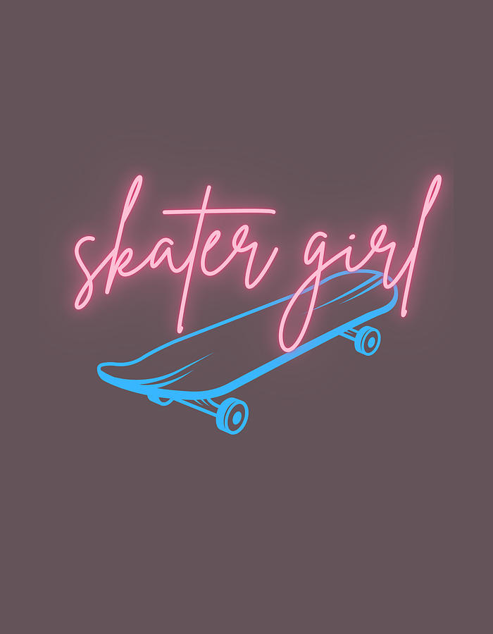 Skater Girl Digital Art by Julia Redford - Fine Art America