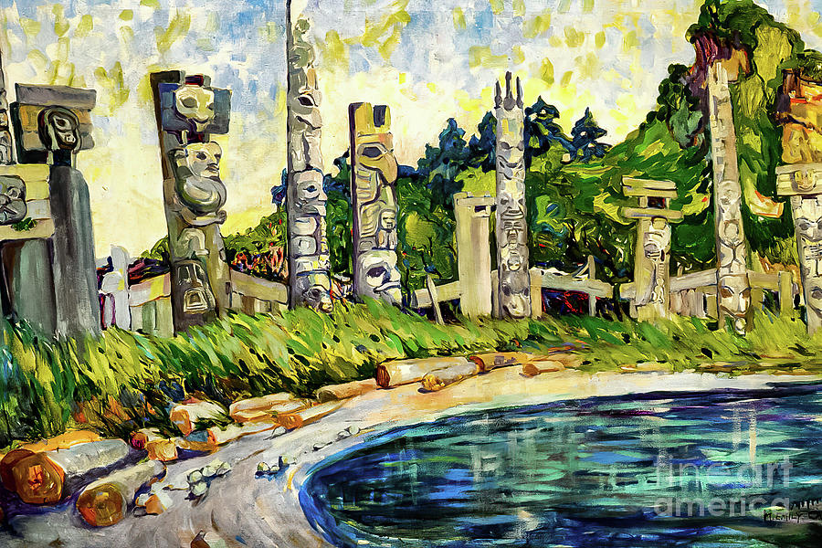 Skedans by Emily Carr 1912 Painting by Emily Carr