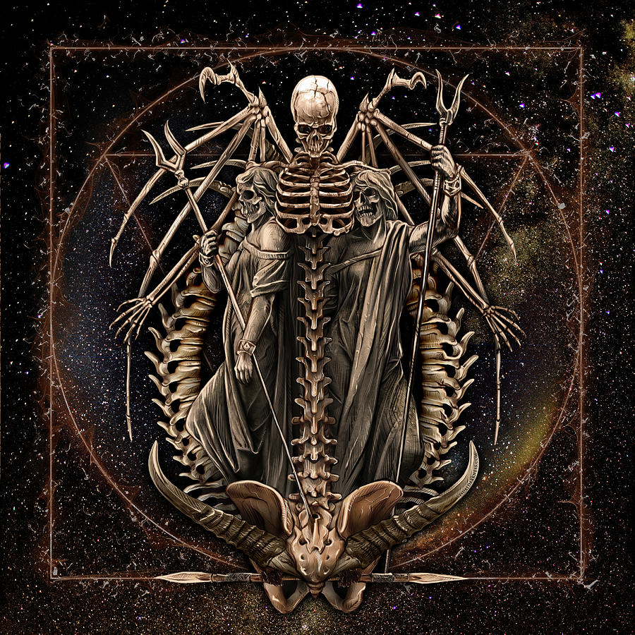 Skeletal Shrine Digital Art by Visual Darkness | Fine Art America