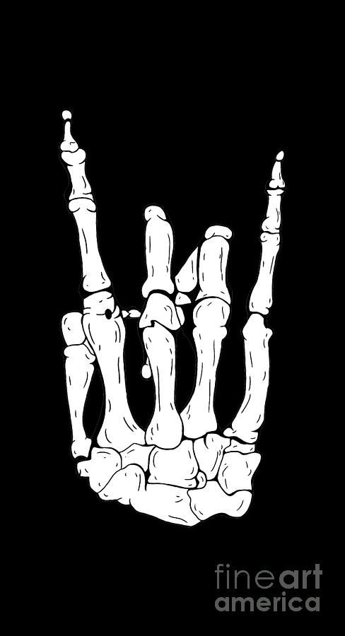 Skeleton Hand Digital Art by Ale Kofiqo | Pixels