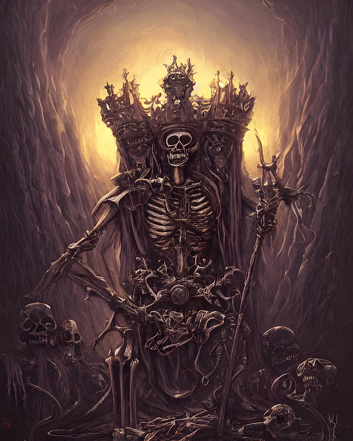 Skeleton King Digital Art By Danielle Mcauliffe - Fine Art America