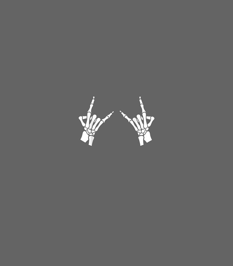 Skeleton Metal Hands T-Shirt Gothic Goth Skeleton Metal Hands T-Shirt Gothic Goth