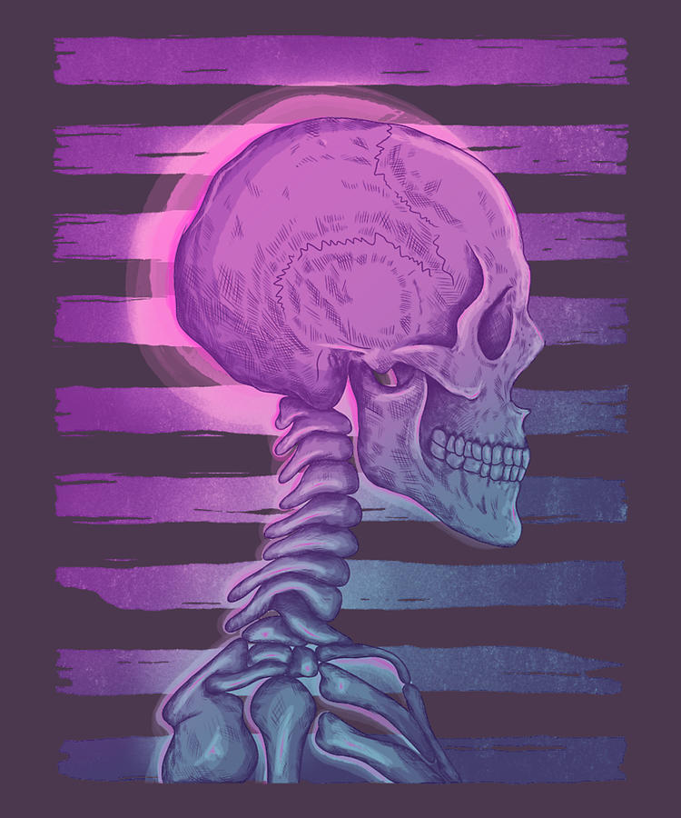 Skeleton profile Digital Art by Jeremy Moss - Fine Art America